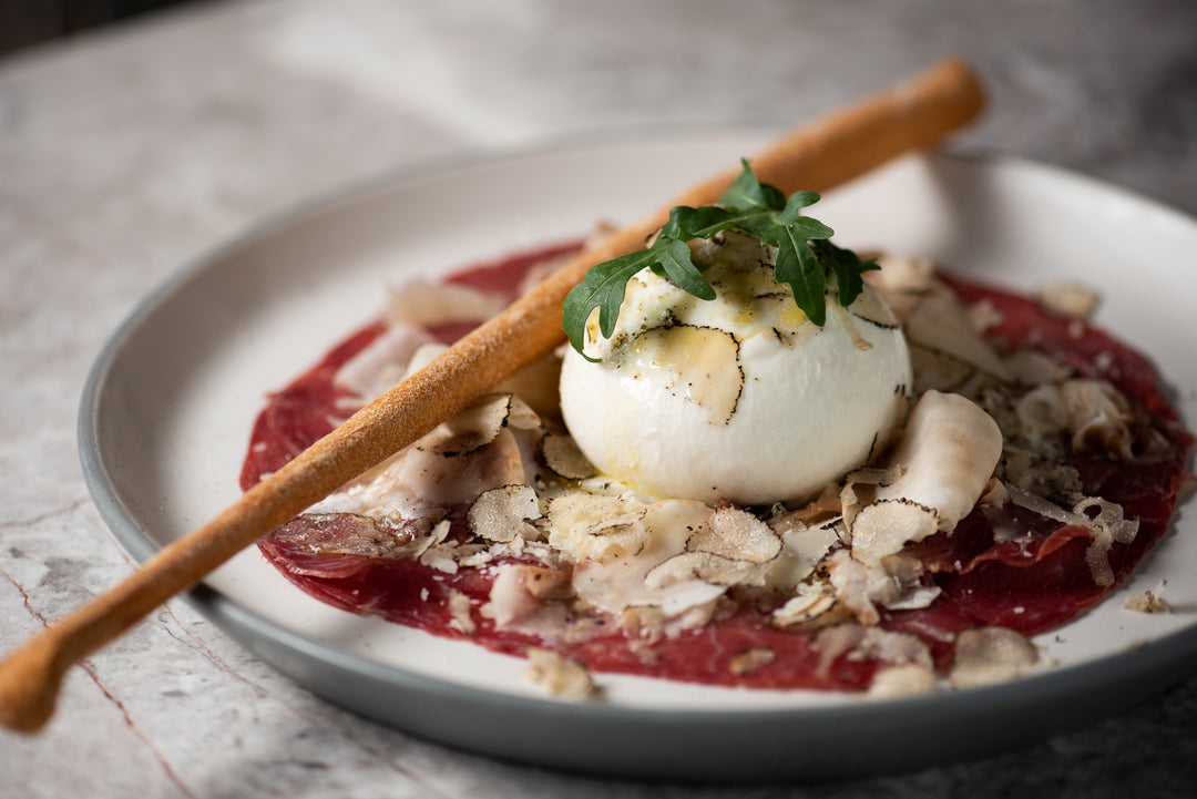 Beef Carpaccio with Burrata (IL CARPACCIO DI BRESAOLA)