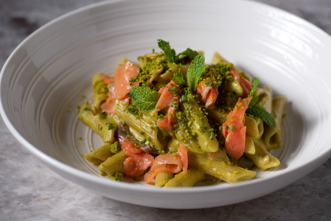Penne Smoked Salmon (SALMONE E PISTACCHIO)