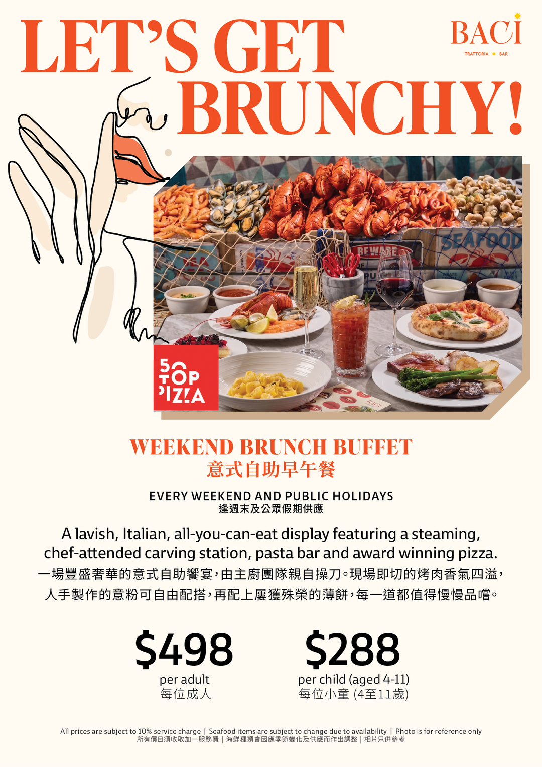 Let's Get Brunchy' Weekend Brunch (25% Off, Food Only) [Deposit]