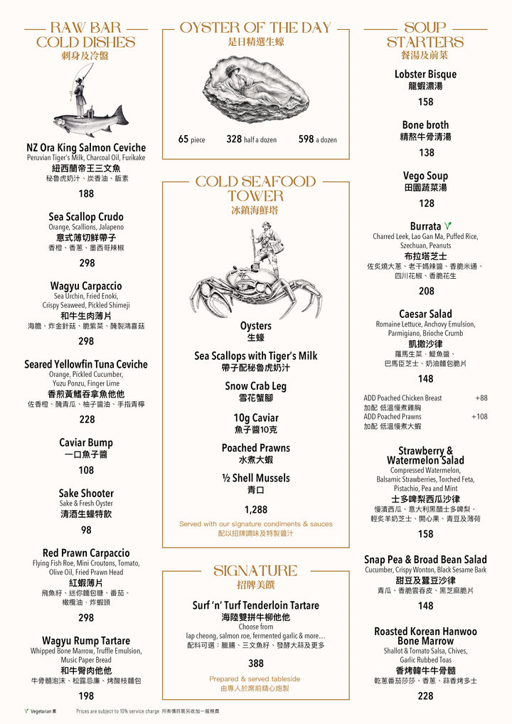 Porterhouse À La Carte Reservation
