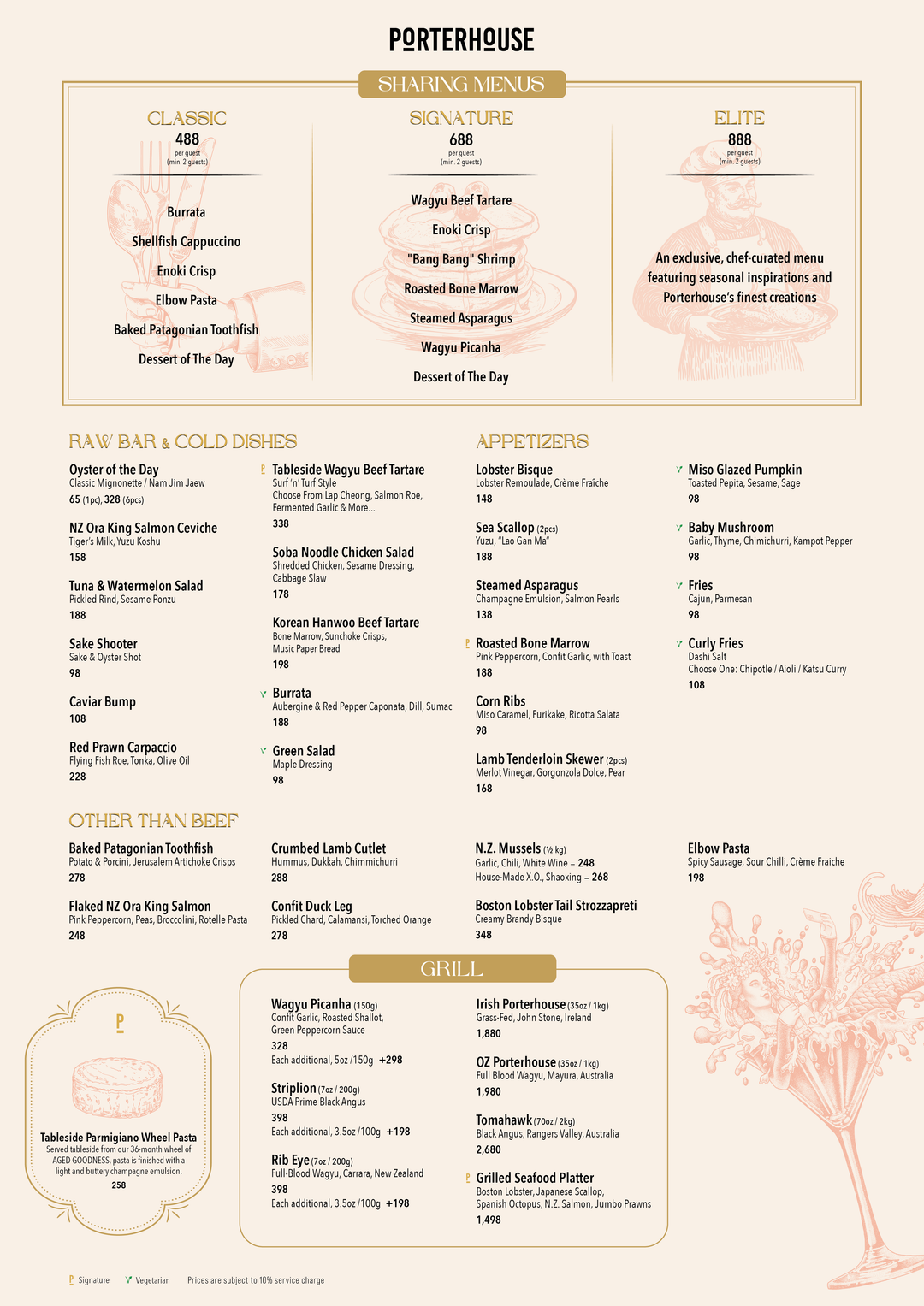 Porterhouse À La Carte Reservation
